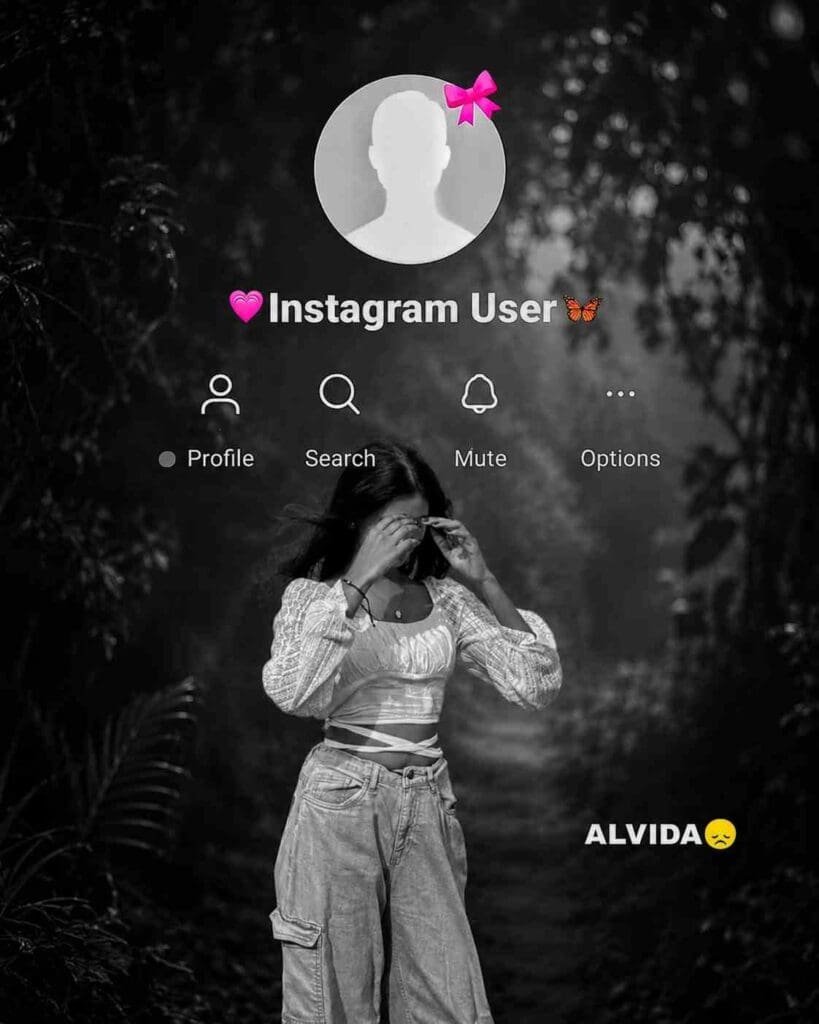 Instagram Heartbreak Memories Edit Prompt AI black and white cinematic forest edit by Bihar Update In
